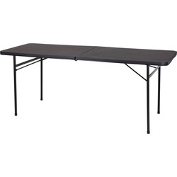 Vouwtafel zwart 182x67x73 cm