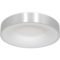 Steinhauer plafonniere Ringlede - zilver - metaal - 48 cm - ingebouwde LED-module - 2563ZI