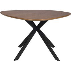 Eettafel Naturel MDF - Organisch Rond - 110x110x75cm - Chase