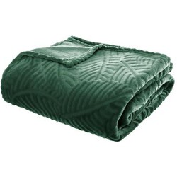 Flanellen fleece plaid Leaf Groen - XL 220 x 240 cm