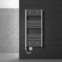 Elektrische badkamerradiator met verwarmingselement 900W 600x1200 mm recht met zijaansluiting