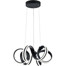 Industriële Hanglamp  Carrera - Metaal - Zwart