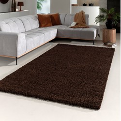 Hoogpolig vloerkleed - Candy Shaggy Bruin - 270 X 370 CM