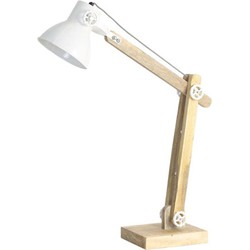 Bureaulamp 58x18x55 cm EKERD hout naturel met wit