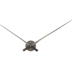 Karlsson - Wandklok Little Big Time Metallic - Metallic dark grey- Ø77,5cm