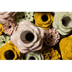 PTMD Vaas Minerva - 13x13x25 cm - Keramiek - Groen