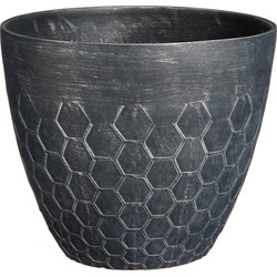 Mica Decorations Bravo Bloempot voor Buiten - H32,5 x Ø38 cm - Zwart bijenkorf