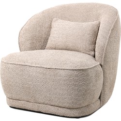 Fauteuil Bouclé - Taupe - Fauteuil Marianne