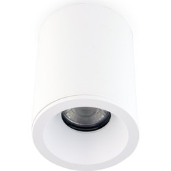 Groenovatie Opbouwspot Rond, Vast, Waterdicht IP65, GU10 Fitting, Mat Wit