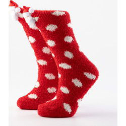 Textino FUNNY SANTA - House socks - Biking Red - Textino