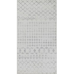 Berber Etnisch Tapijt SOFIA - Wit/Grijs - 80x150 cm 