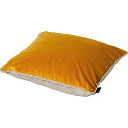 Madison - Sierkussen Velvet Yellow, Panama Linnen - 45X45 - Geel