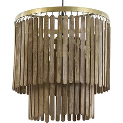 Light and Living hanglamp  - bruin - metaal - 2950464