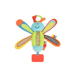 Dolce Dolce Toys speelgoed Classic activiteitenknuffel libel Dipsy - 21 cm