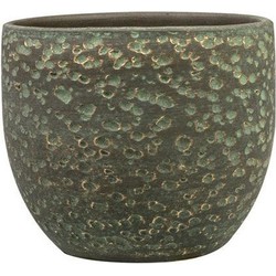 Ter Steege Plantenpot Rinca - groen - lava look - 36x32 cm - Plantenpotten