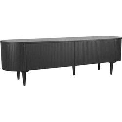 LABEL51 Tv-meubel Oliva - Zwart - Eiken - Tv-Meubel 180 cm