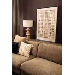 PTMD Wandpaneel Carmell - 90x6x120 cm - Polyester - Creme