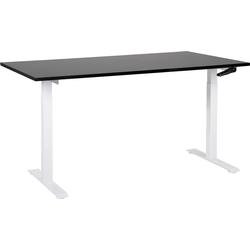 DESTINES - Verstelbaar bureau - Zwart/Wit - Spaanplaat