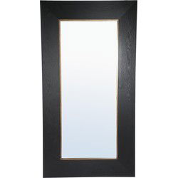 PTMD Spiegel Tiess - 106x4x200 cm - Hout - Zwart