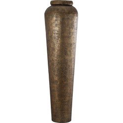 PTMD Bloempot Zavir - 50x50x173 cm - Aluminium - Goud