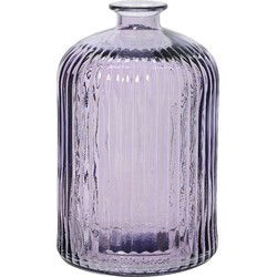 Vaas recycled glas d15h23 cm lila