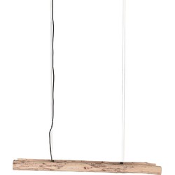LABEL51 - Hanglamp Woody - Naturel Hout | Zwart Metaal