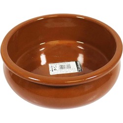Concorde Tapas serveer of ovenschaaltje - rond - terracotta aardewerk - Dia 15 x H5 cm - Snack en tapasschalen