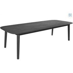 Lennon tafel 280x110x76 cm teak charcoal finish