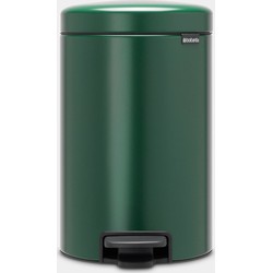 NewIcon Pedaalemmer, 12 liter, kunststof binnenemmer - Pine Green