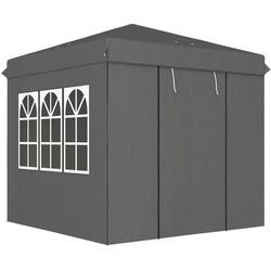 Pop-up Partytent met zijwanden 250x250 cm - Grijs