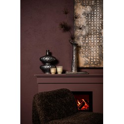 PTMD Vaas Shennen - 15x10x35 cm - Keramiek - Antraciet