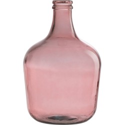 J-line - Vaas Fles Glas Terra Medium - 28x28x42cm