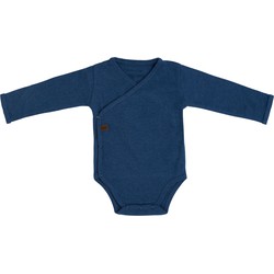 Baby's Only Rompertje lange mouw Melange - Jeans - 56 - 100% ecologisch katoen