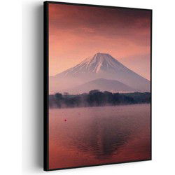 Muurwerken Akoestisch Schilderij - Fuji 2 - Geluidsdempend Wandpaneel - Wanddecoratie - Geluidsisolatie - PRO (AW 0.90) XXL (107X150)