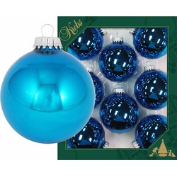 Bouwen geduldig Carrière Kerstbal • Blauw • Glas