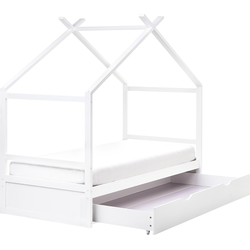 ORGEVAL - Daybed voor kinderen - Wit - 90 x 200 cm - Grenenhout