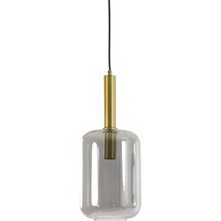 Light & Living - hanglamp - Lekar - brons - glas - kleurglas-lamp - E27 - 2946084