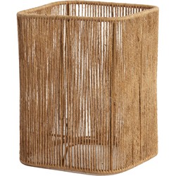 Light&living Kap vierkant rond hoog 20-20-26 cm TOSSA jute naturel