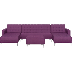 Beliani ABERDEEN - Modulaire Sofa-Paars-Polyester