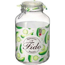 Bormioli Rocco Voorraad/weckpot - glas - transparant - 28 x 15 cm - 4 L - Weckpotten