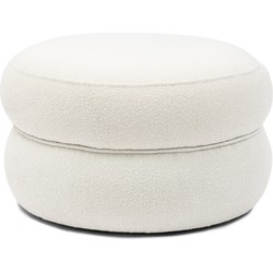 Riviera Maison San Remo Stool Dia 70cm, bouclé, simply white