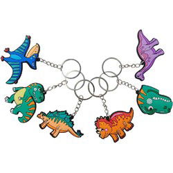 Duckiez Sleutelhanger Dinosaurus - 48 stuks