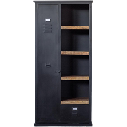 Lockerkast Zwart Metaal - 95x42x200cm - Wandkast Lifestyle