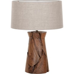 MUST Living Table lamp Jungle small,52xØ35 cm, linen natural shade