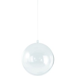 DIY kerstballen - 5x st - transparant - D12 cm - kunststof - hobby - Kerstbal