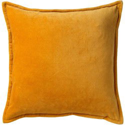 Dutch Decor CAITH - Sierkussen 50x50 cm - 100% katoen velvet - Golden Glow - geel - Dutch Decor