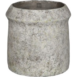 PTMD Nimma Grey cement pot wide top round XL