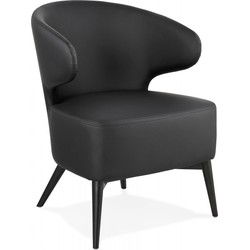 NORMAN fauteuil 51x58x72 cm Zwart