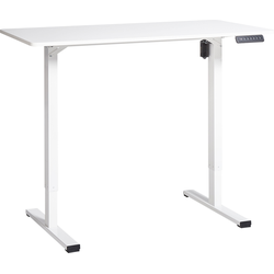 TAVARES - Elektrisch verstelbaar bureau - Wit - Vezelplaat