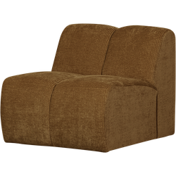WOOOD Mojo 1-Zits Bank - Ribstof - Honing Geel - 74x80x97